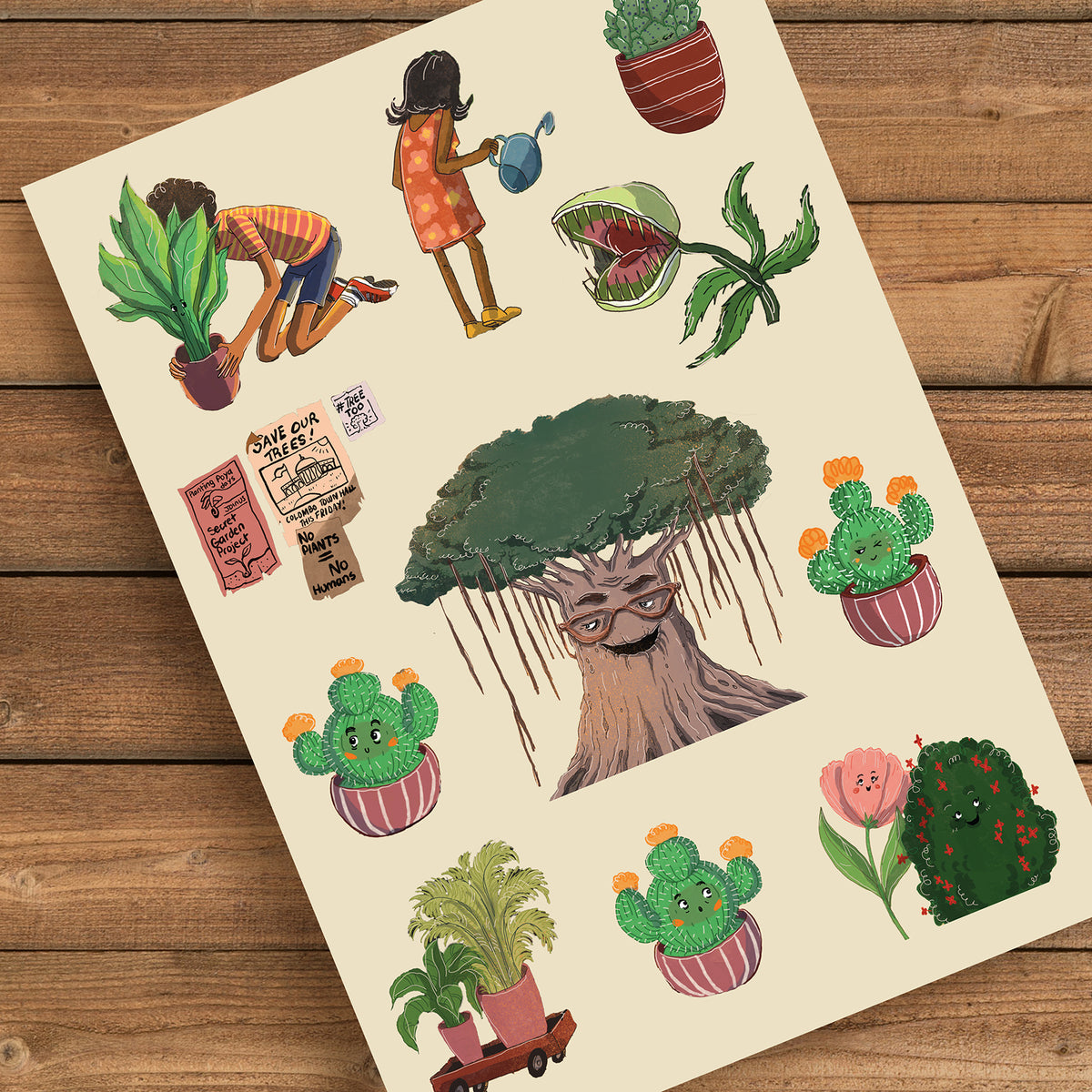 Papaya Tree Sticker Plant Stickers – Papaya Books Web